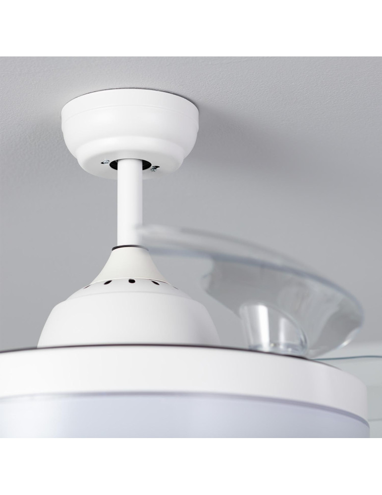 Ventilateur de Plafond Silencieux Caicos Blanc 106cm Moteur DC