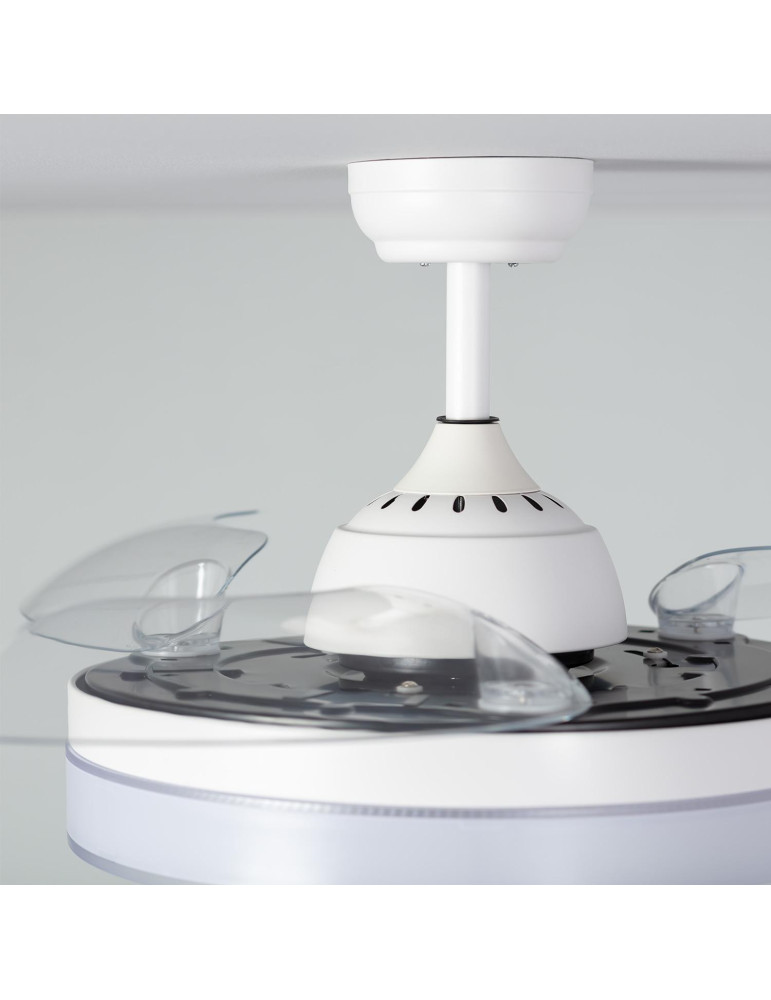 Ventilateur de Plafond Silencieux Caicos Blanc 106cm Moteur DC