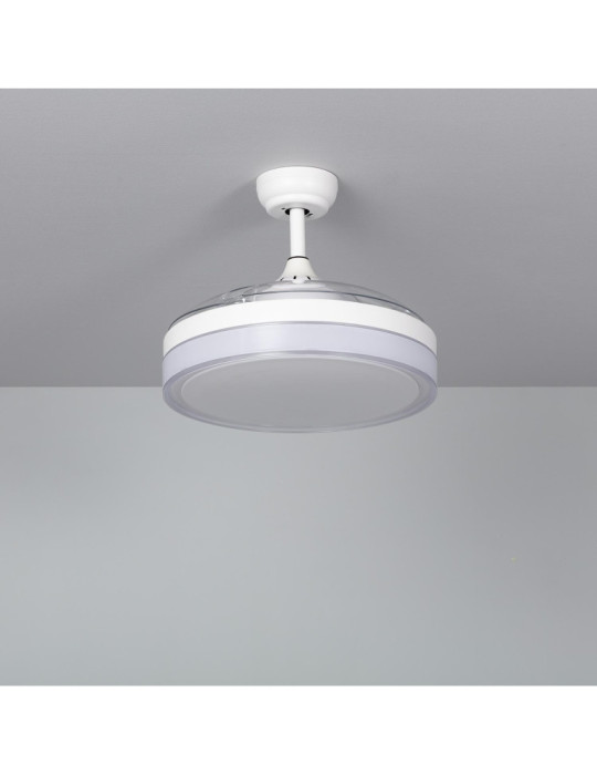 Ventilateur de Plafond Silencieux Caicos Blanc 106cm Moteur DC