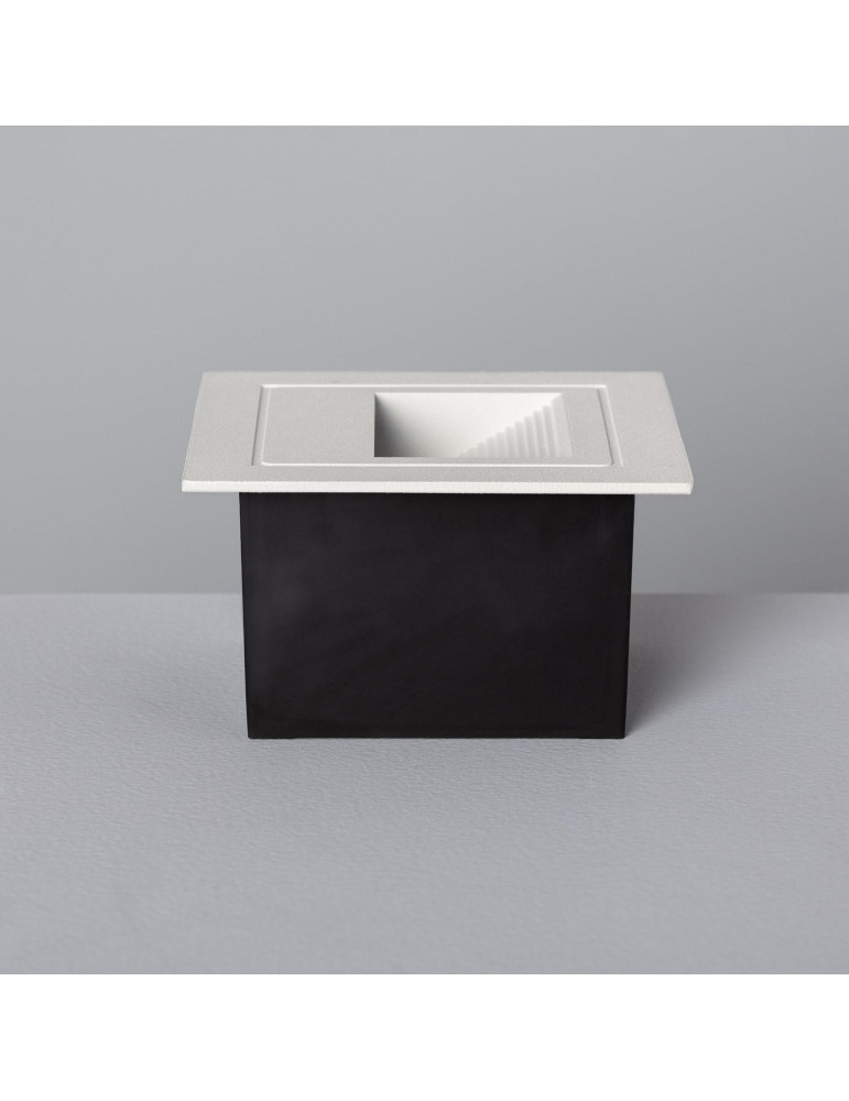 Balise LED Extérieure 3W Encastrable au Mur Carrée Wabi Blanche