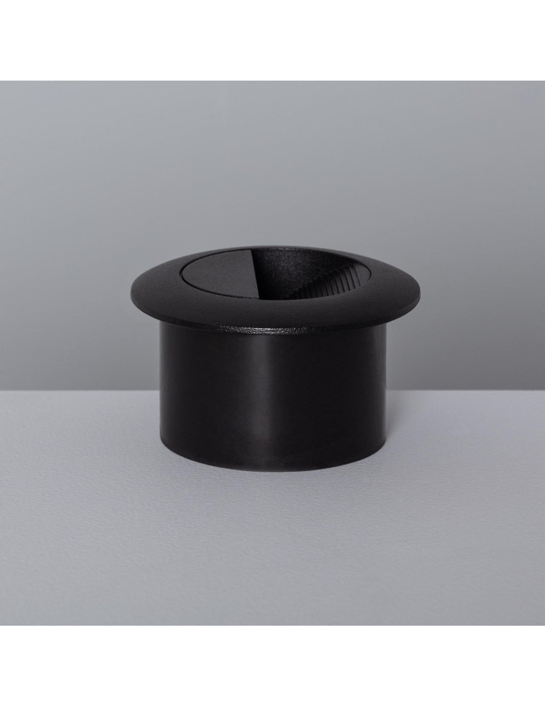 Balise LED Extérieure 3W Encastrable au Mur Ronde Wabi Noire