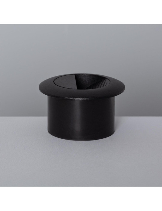 Balise LED Extérieure 3W Encastrable au Mur Ronde Wabi Noire