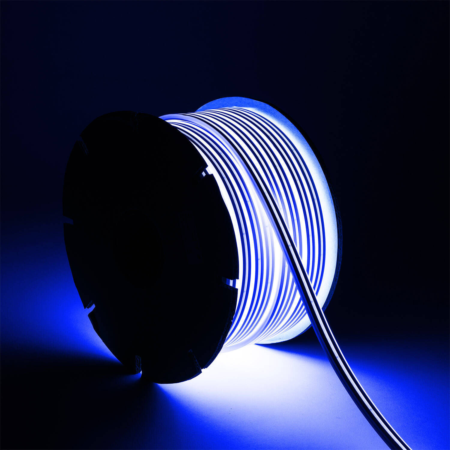 Bobine Gaine Néon LED 24V DC NFLEX6 FreeCut 50 Mètres IP65 Bleu