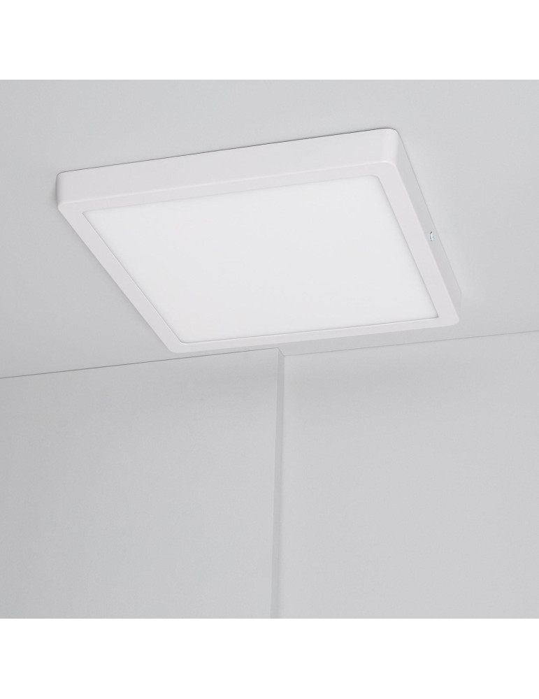 Plafonnier LED Carré 24W Extra-Plat CCT Sélectionnable 280x280 mm