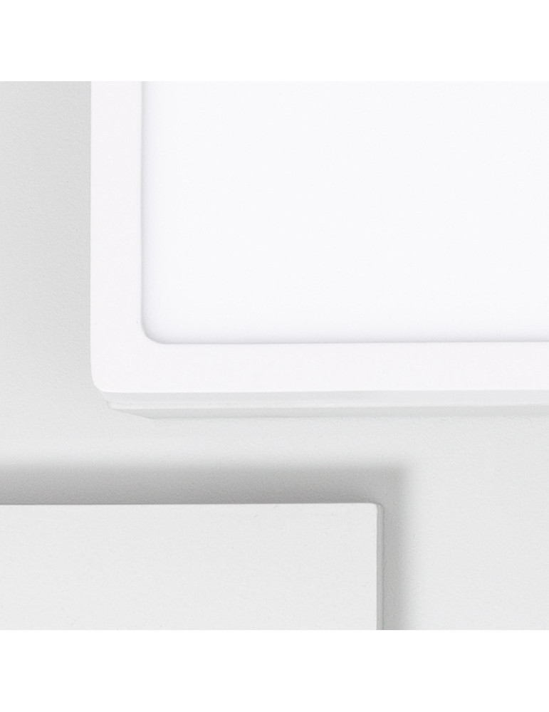 Plafonnier LED Carré 24W Extra-Plat CCT Sélectionnable 280x280 mm