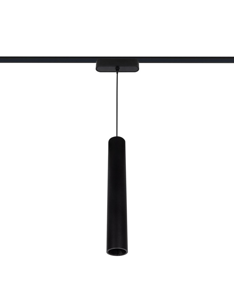 Spot LED Suspendu sur Rail Magnétique 25mm Extra-Plat 15W 48V Quartz Noir Spot LED Suspendu sur Rail Magnétique 25mm Extra-Plat 15W 48V Quartz Noir