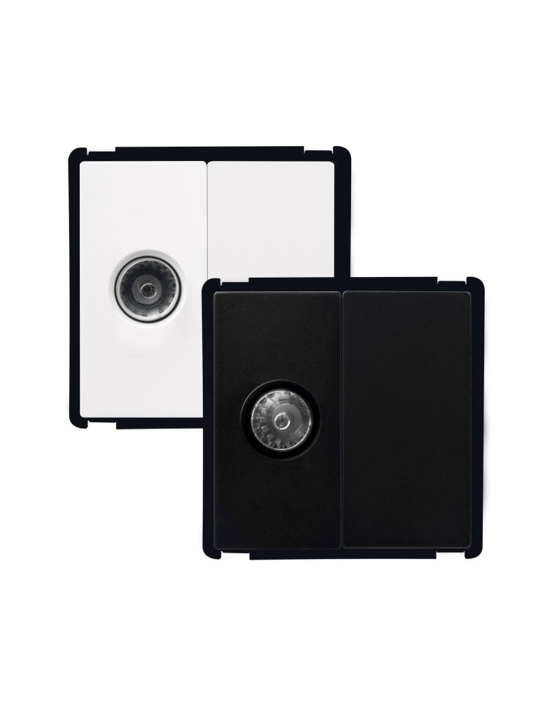 Prise TV + Obturateur Modern