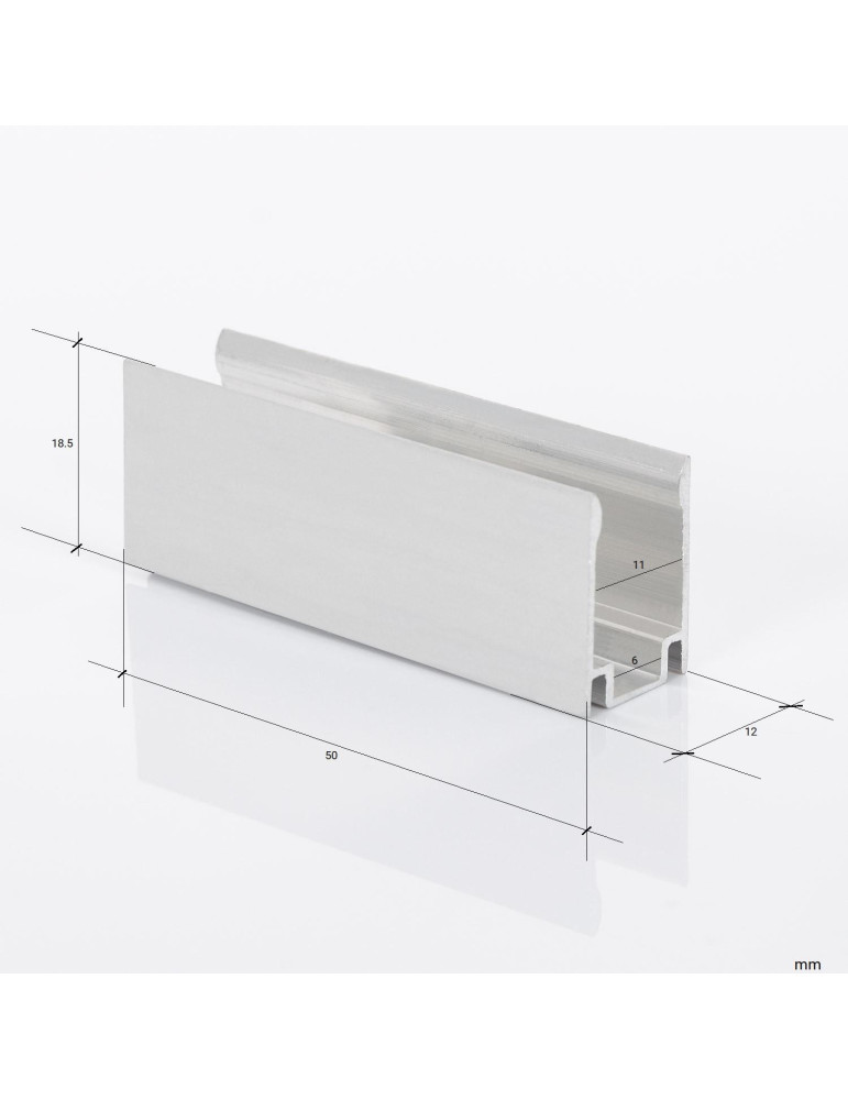 Clip de Fixation Aluminium pour Gaine Néons LED Flexible Dimmable 11W/m 220V AC 60 LED/m Semi-circulaire 180° RGB IP67