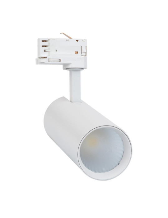 Spot LED sur Rail Triphasé 30W Bertha CCT Blanc