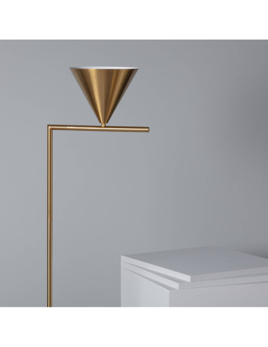 Lampadaire Marbre et Métal Tinos