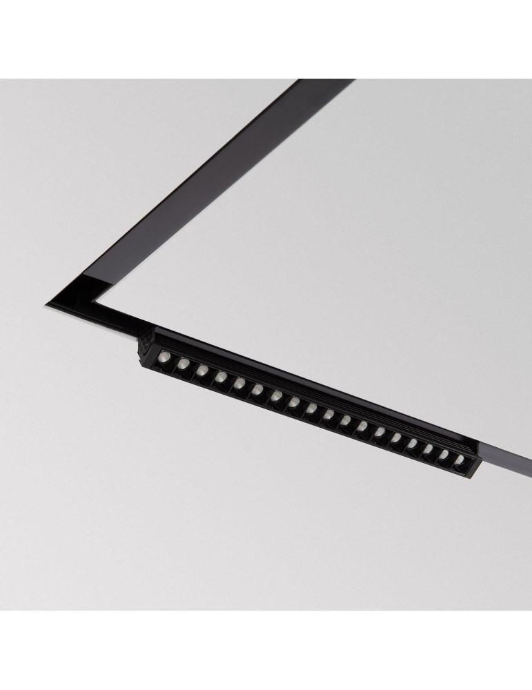 Raccord en L Horizontal pour Rail Magnétique Encastré 20mm