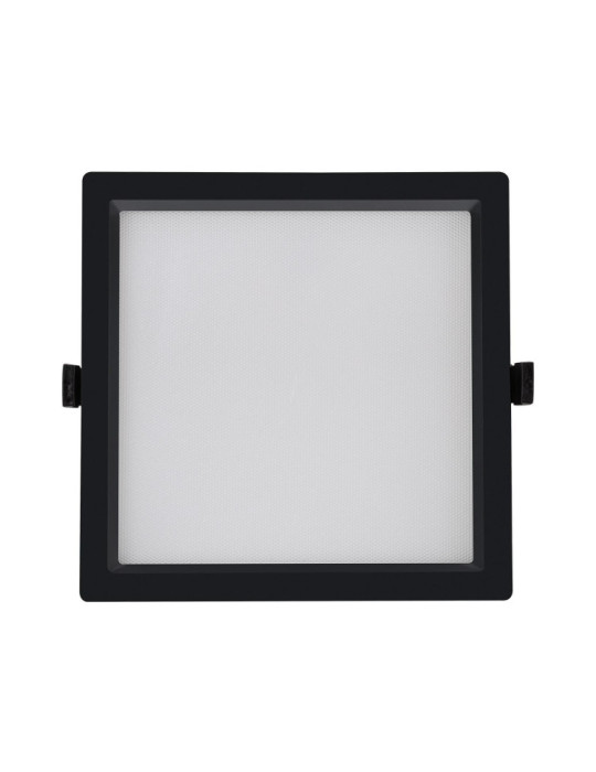 Downlight LED 30W Carré SAMSUNG Aero 130 lm/W Microprismatique LIFUD Coupe 210x210 mm Noir