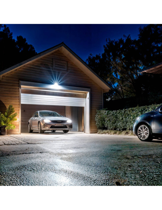 Projecteur LED Extra-Plat Crystal 120lm/W IP65 50W Noir