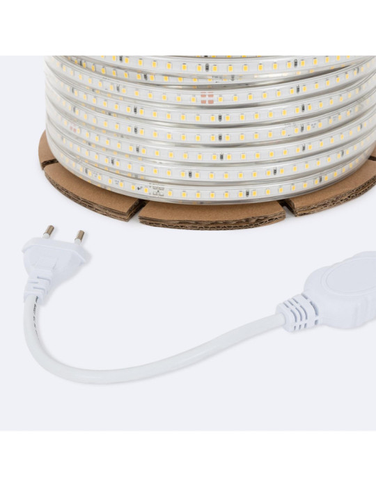 Bobine de Ruban LED Dimmable 220V SMD2835 50m 120LED/m 750 lm/m Largeur 12mm 50m IP65
