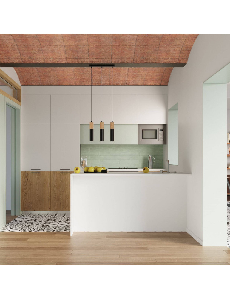 Plafonnier Bois Pablo SOLLUX