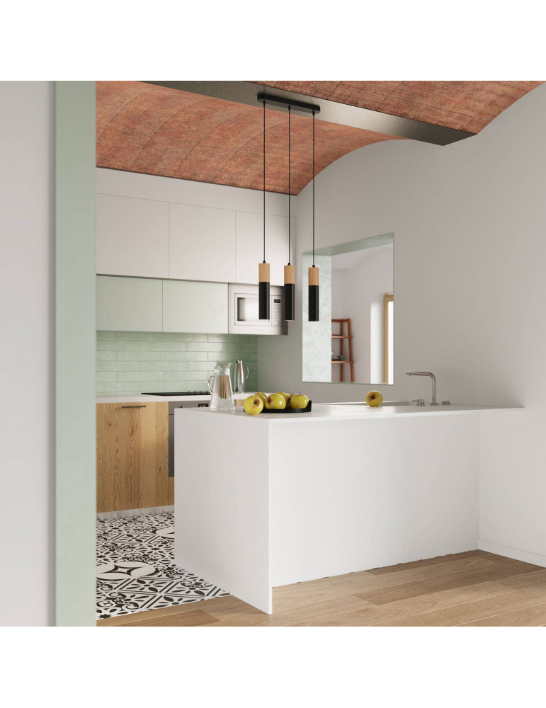 Plafonnier Bois Pablo SOLLUX