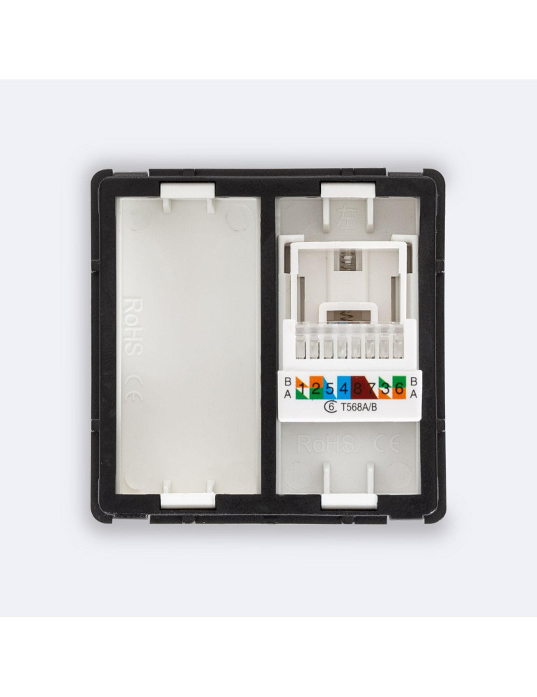 Prise Internet RJ45 CAT 6 + Capot Fermé Modern