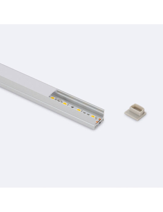 Profilé Aluminium en Saillie avec Capot Continu pour Ruban LED jusqu'à 13 mm Profilé Aluminium en Saillie avec Capot Continu pour Ruban LED jusqu'à 13 mm