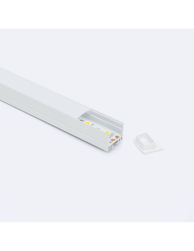 Profilé Aluminium en Saillie avec Capot Continu pour Ruban LED jusqu'à 13 mm Profilé Aluminium en Saillie avec Capot Continu pour Ruban LED jusqu'à 13 mm