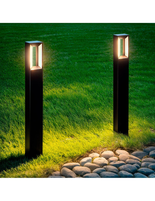 Balise Extérieure LED 80cm 2x6W Aluminium Trimel