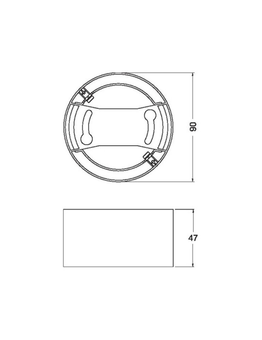 Cadre en Saillie pour Downlight LED Coupe Ø75 mm LEDVANCE