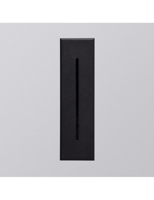 Balise LED Extérieure 3W Encastrable au Mur Rectangulaire Linéaire Wabi Noire