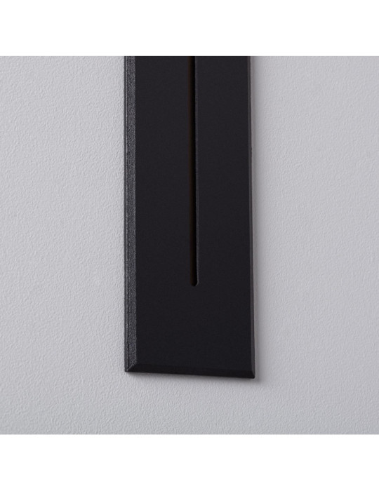 Balise LED Extérieure 3W Encastrable au Mur Rectangulaire Linéaire Wabi Noire