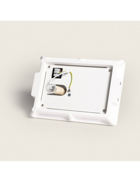 Applique Murale Intégration Plâtre/Pladur Carée pour Ampoule LED E14 Coupe 283x283 mm