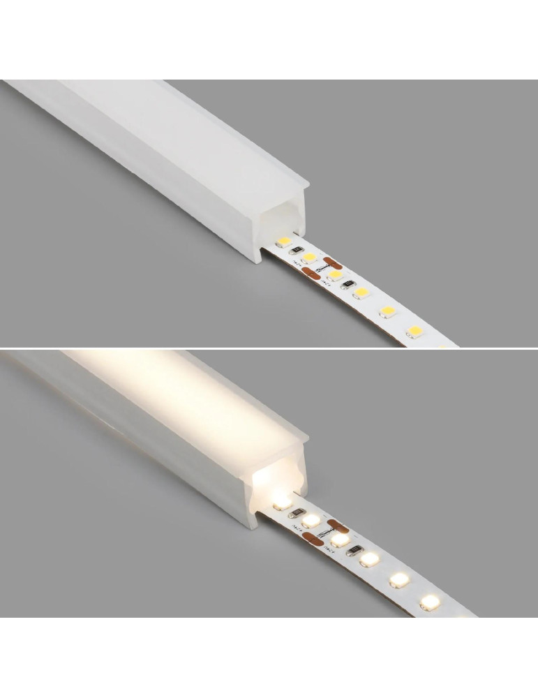 Tube Silicone LED Flex Encastrable jusqu'à 10-12 mm