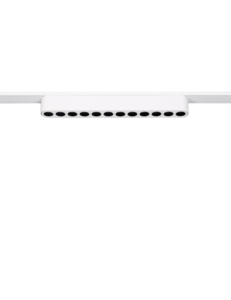 Spot Linéaire LED sur Rail Magnétique 25mm Extra-Plat 12W 48V Blanc Grid 222mm