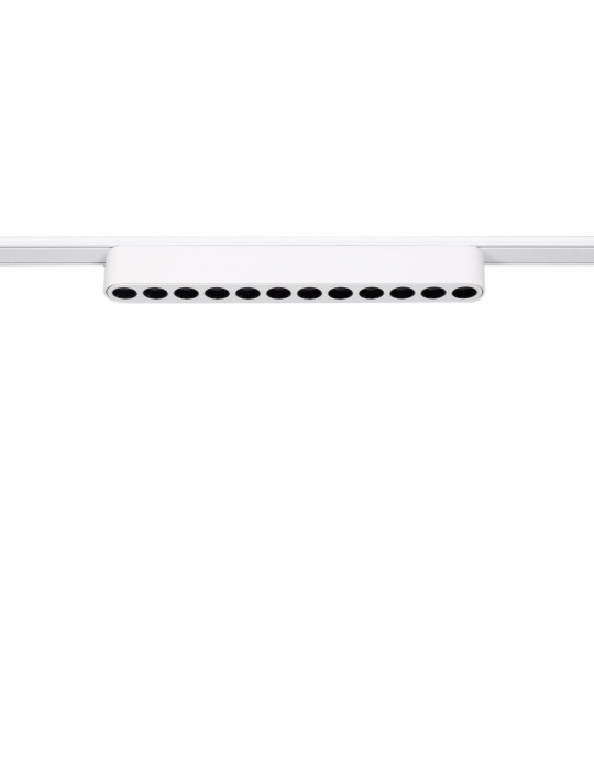 Spot Linéaire LED sur Rail Magnétique 25mm Extra-Plat 12W 48V Blanc Grid 222mm