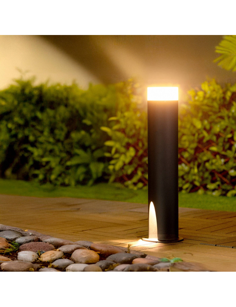 Balise LED Extérieure 10W en Saillie sur Pied 60cm Halosa