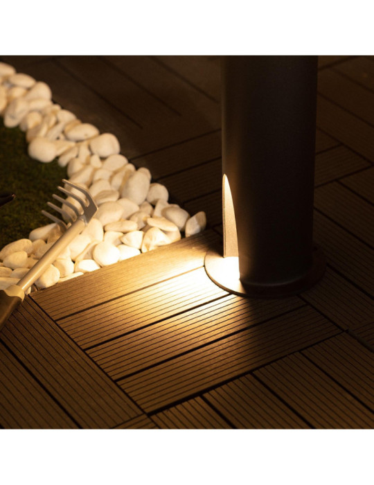 Balise LED Extérieure 10W en Saillie sur Pied 60cm Halosa