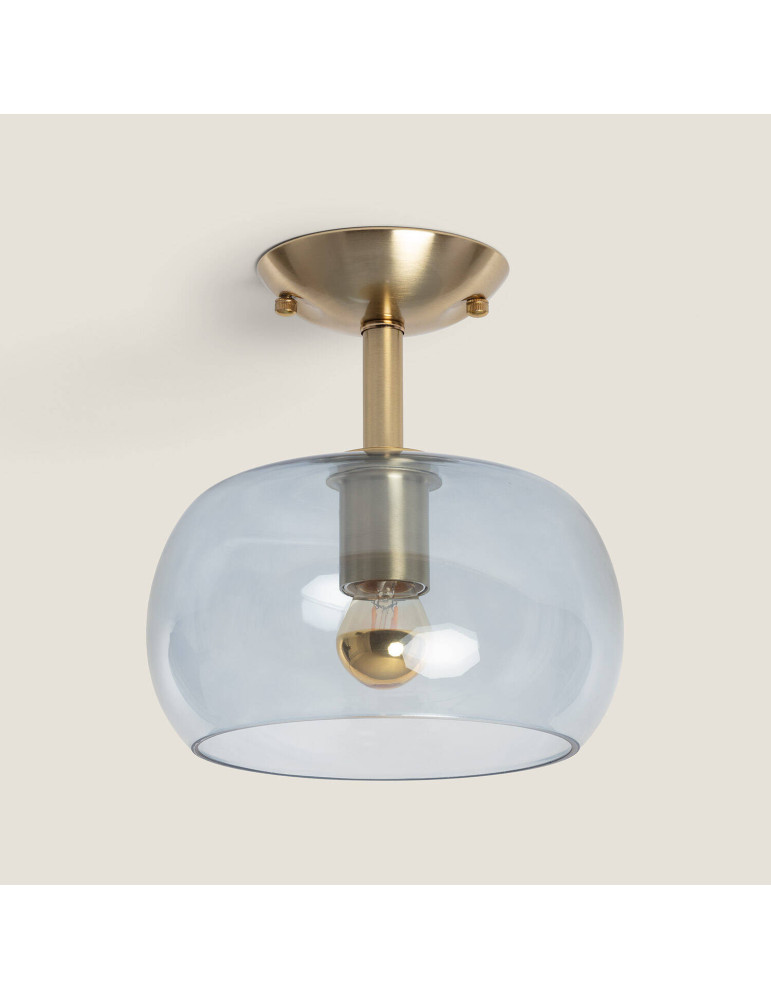 Plafonnier Métal et Verre Delacroix