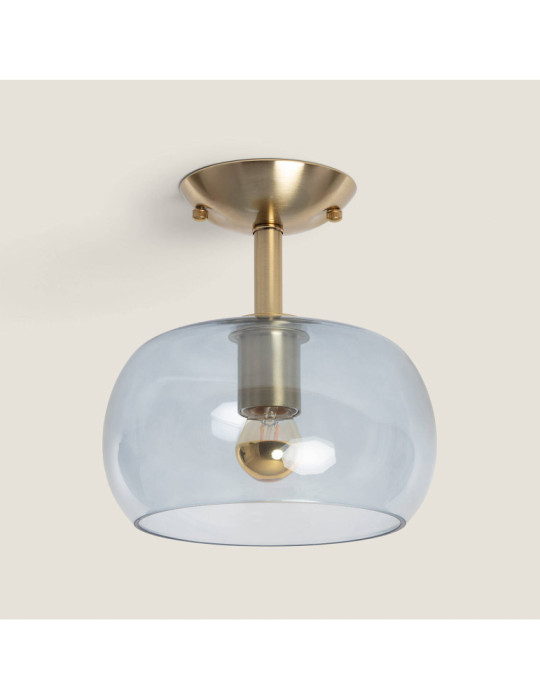 Plafonnier Métal et Verre Delacroix