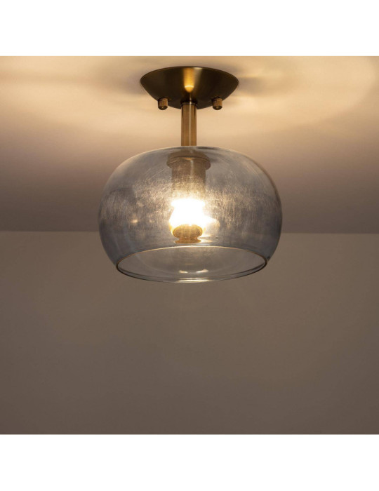 Plafonnier Métal et Verre Delacroix