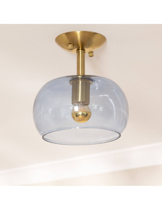 Plafonnier Métal et Verre Delacroix