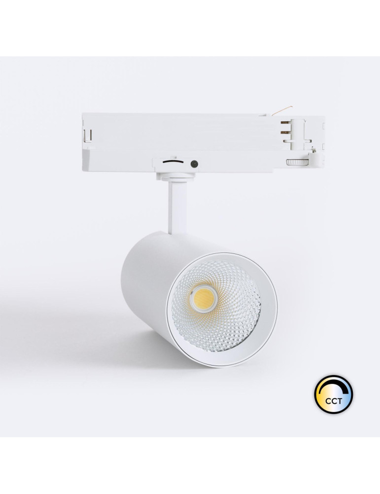 Spot LED sur Rail Triphasé 40W Carlo CCT Blanc