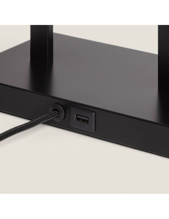 Lampe à Poser Métal avec Port USB et Interrupteur Tactile Tianna