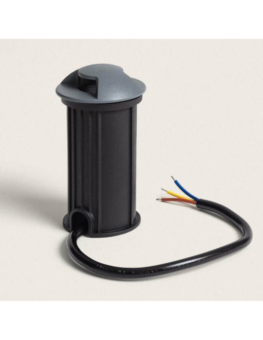 Balise Extérieure LED 1W Encastrable au Sol Letso 2L Grise