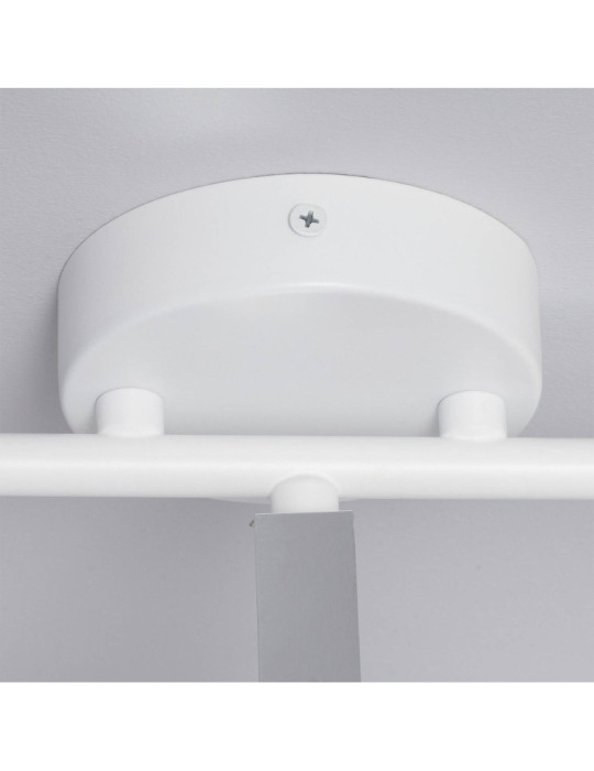 Plafonnier Orientable Métal et Bois Mara 3 Spots