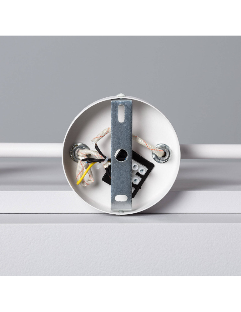 Plafonnier Orientable Métal et Bois Mara 3 Spots