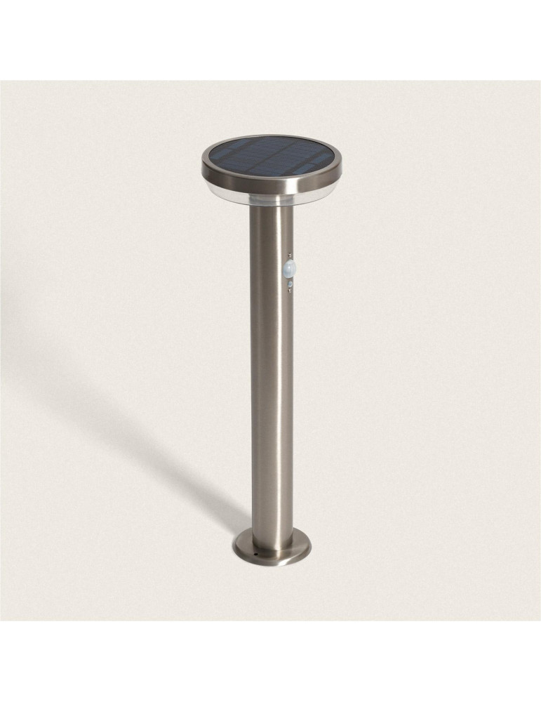 Balise Extérieure sur Pied Solaire LED 5W 50cm Aluminium avec Détecteur de Mouvement Barton Balise Extérieure sur Pied Solaire LED 5W 50cm Aluminium avec Détecteur de Mouvement Barton