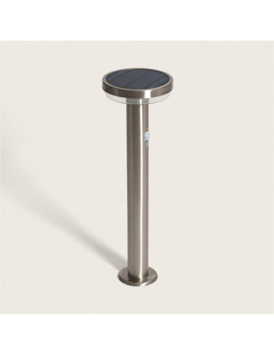 Balise Extérieure sur Pied Solaire LED 5W 50cm Aluminium avec Détecteur de Mouvement Barton Balise Extérieure sur Pied Solaire LED 5W 50cm Aluminium avec Détecteur de Mouvement Barton