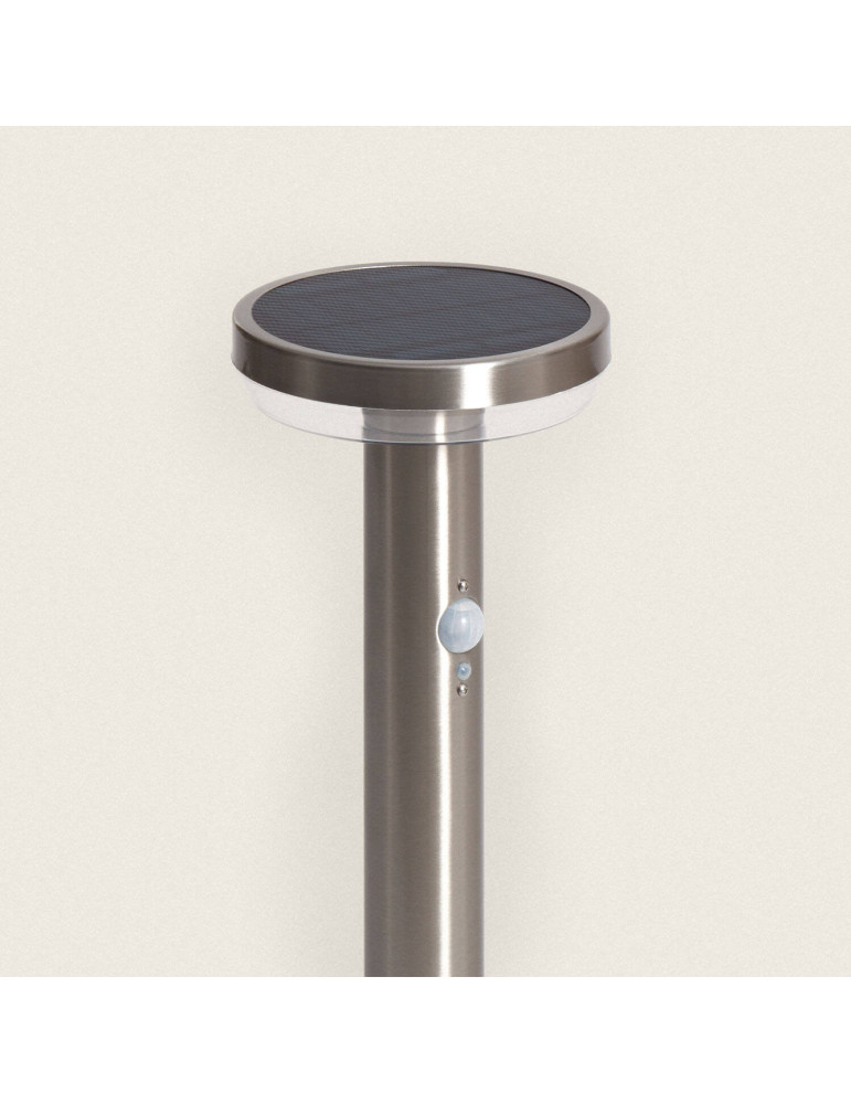 Balise Extérieure sur Pied Solaire LED 5W 50cm Aluminium avec Détecteur de Mouvement Barton
