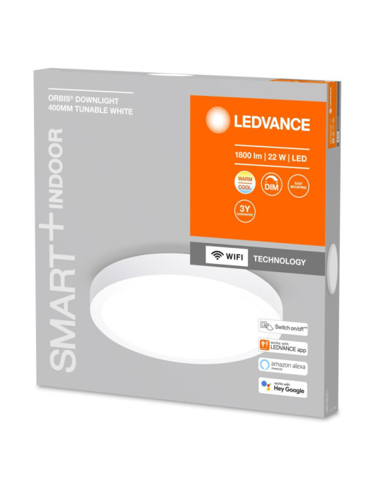 Plafonnier LED Rond Ø400 mm 22W CCT Smart+ WiFi ORBIS LEDVANCE 4058075572935
