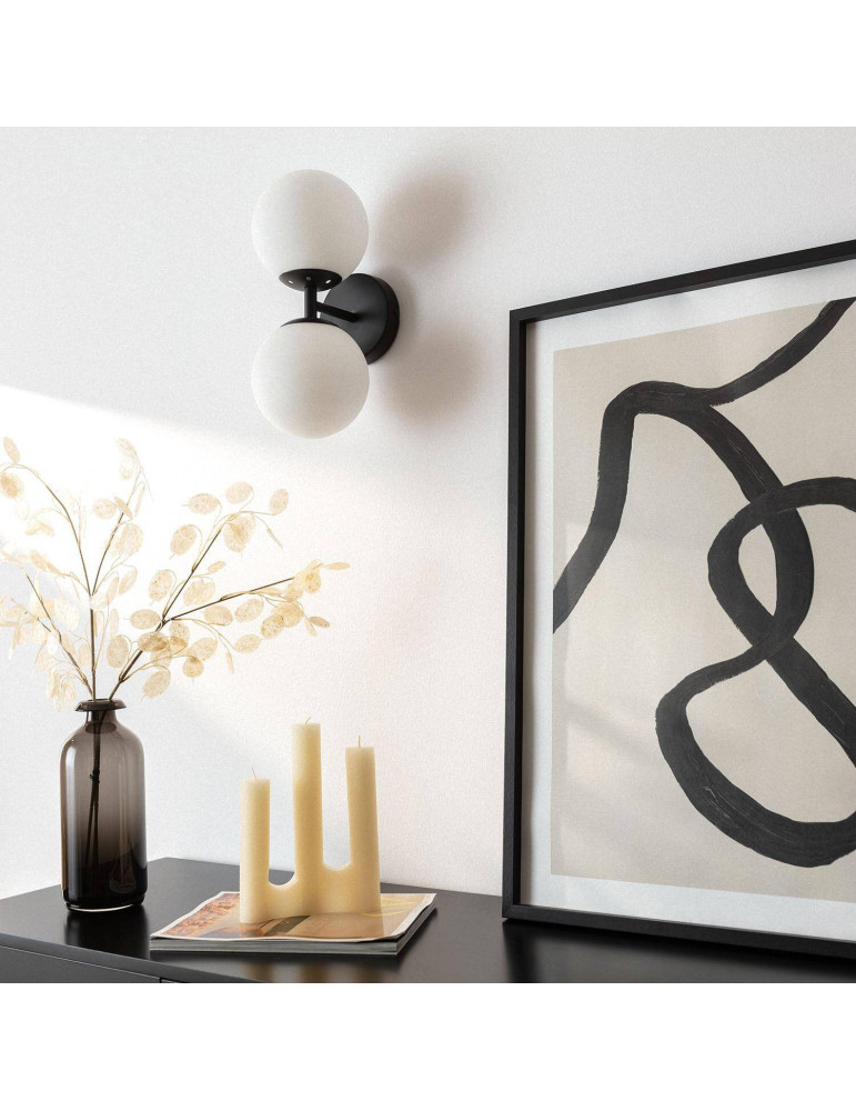 Lampe Murale Métal et Verre Balts Duplo