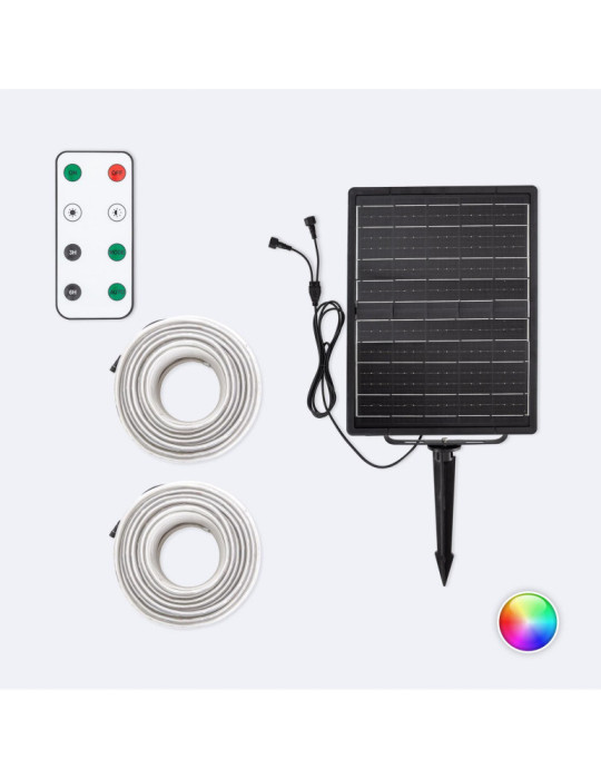 Ruban LED Extérieur Solaire 24V DC SMD2835 60 LED/m 50m IP65 Largeur 12mm Coupe 100 cm