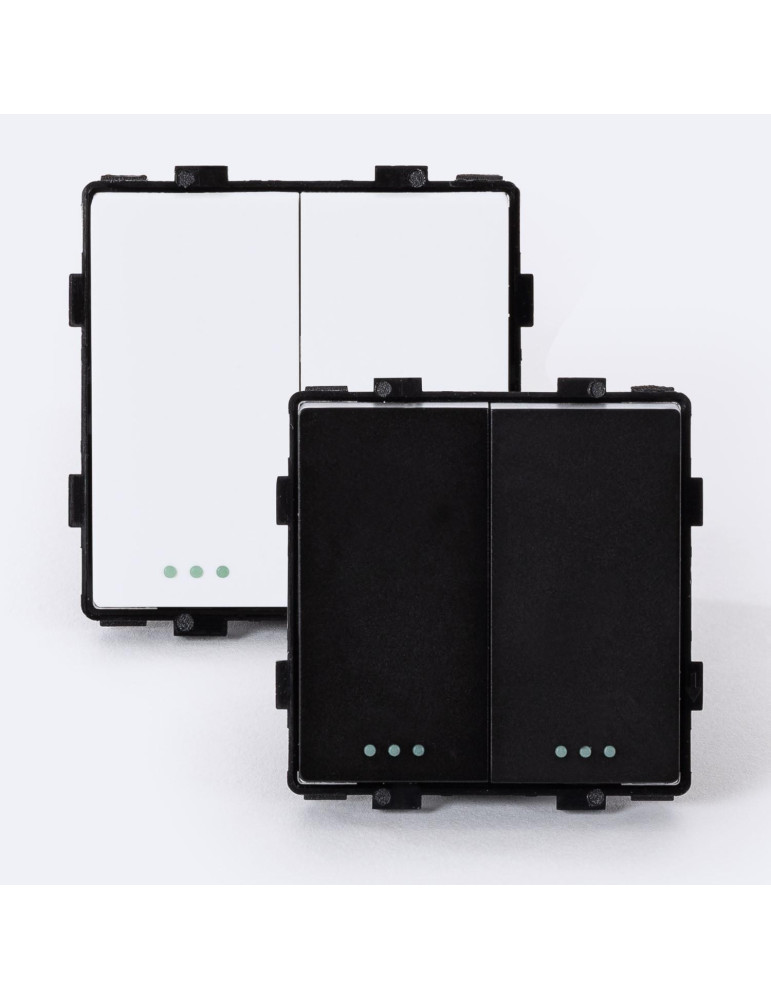 Interrupteur Double Bouton-Poussoir Modern Interrupteur Double Bouton-Poussoir Modern