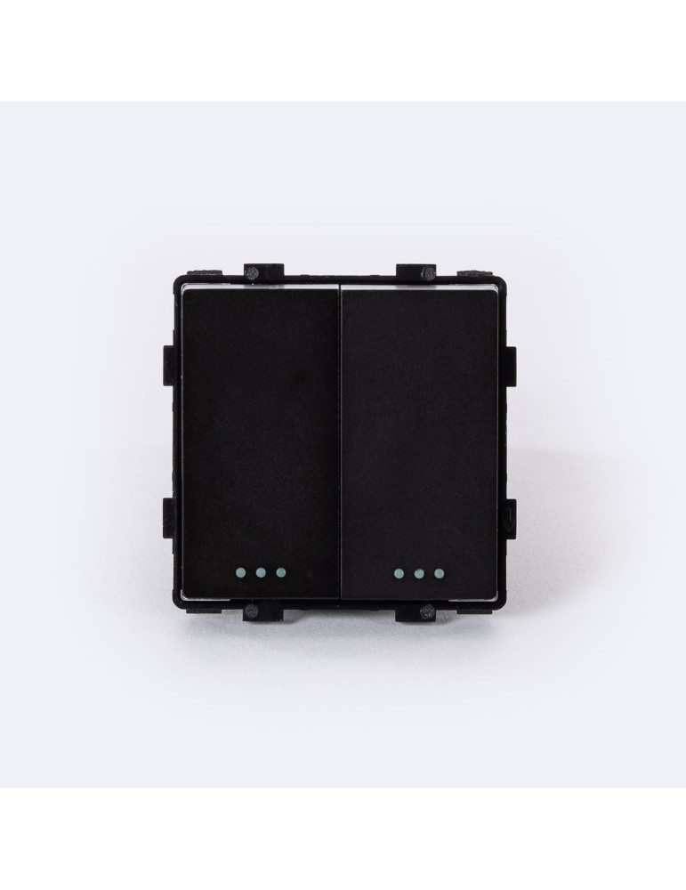 Interrupteur Double Bouton-Poussoir Modern